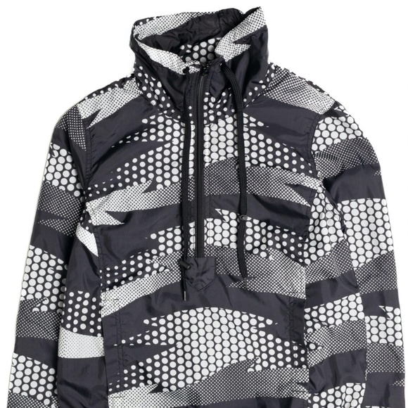 H&M Lightweight Jacket Windbreaker black and white and gray - Picture 4 of 5